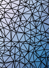 Obraz premium Abstract Low Polygon gradient Generative Art background illustration