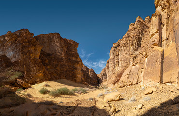 Obraz premium Outcrops at ancient oasis ﻿﻿of Al Ula, Saudi Arabia