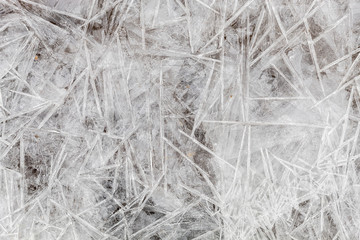 Top View Winter Ice Texture