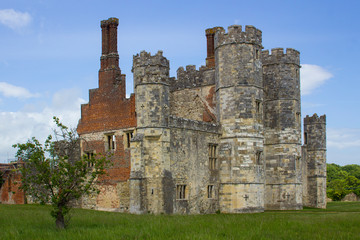Fototapeta na wymiar Part of the ancient ruins of Titchfield Abbey in Hampshire England