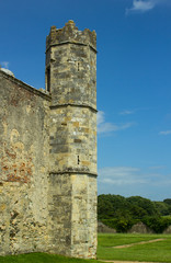 Obraz premium Part of the ancient ruins of Titchfield Abbey in Hampshire England