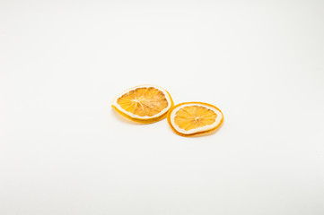 dried oranges, a couple of dried orange slices,dried decor