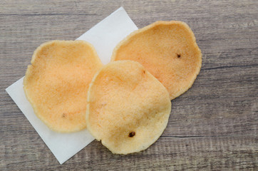 Shrimp rice cracker food