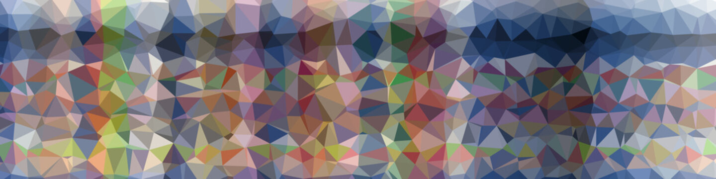 Abstract Low Polygon gradient Generative Art background illustration