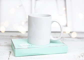 Styled Blank White Mug Mockup