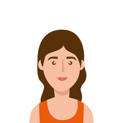 young woman avatar character icon