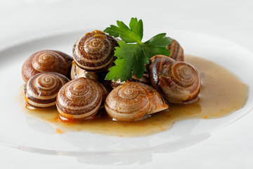 Snails with garlic and parsley