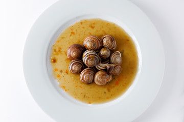 Snails with garlic and parsley