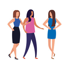 Obraz premium group of business people elegant avatar character