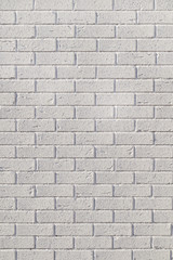 White painted brick wall