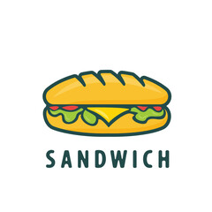 Sandwich Logo Vector