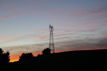 poste de alta tension at