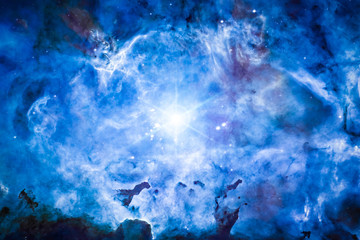 Nebula and galaxies in the universe. Abstract space background. Supernova star in deep cosmos....