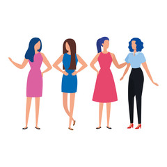 Obraz premium group of business people elegant avatar character