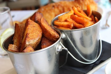 french fries on plate