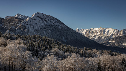 mountains winter snow alps bavaria