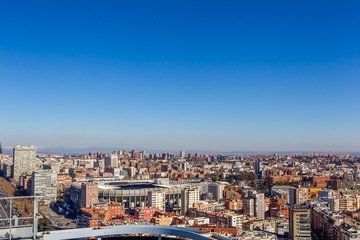 Urban landscape in Madrid.