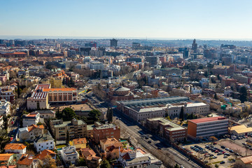 Urban landscape in Madrid.