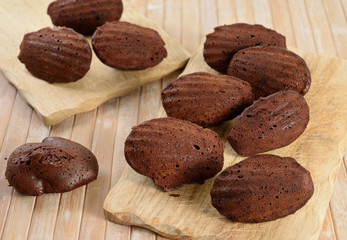 Chocolate Madeleines Wooden cutting boards
