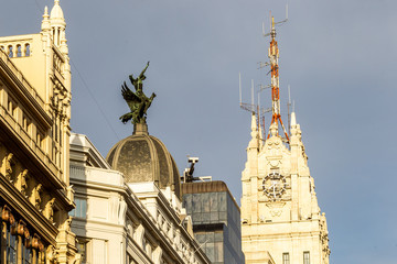 Fototapeta na wymiar Urban landscape in Madrid.