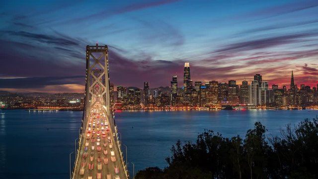 San Francisco Night Time lapse 