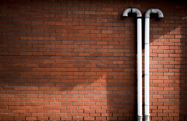 brick wall and Pipe