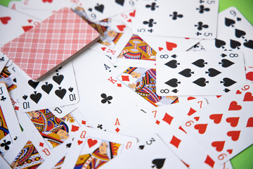 Random Poker cards full image