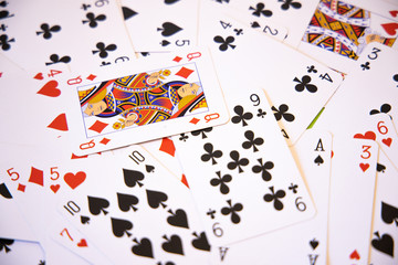 Random Poker cards full image