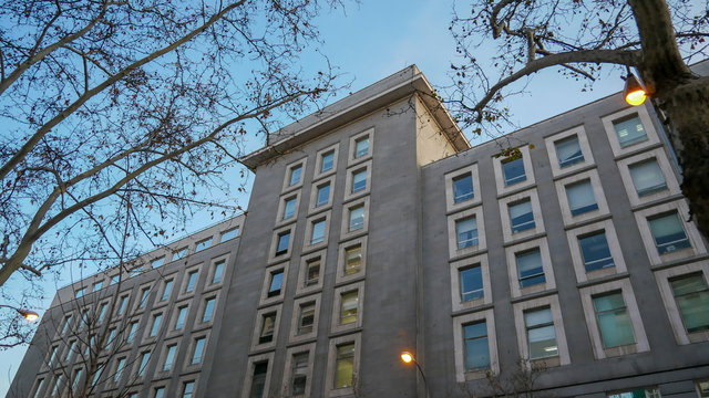 The Ministry Of Defense Building In Madrid