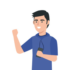 young man avatar character icon