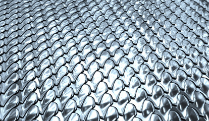 Part of chain mail close-up.