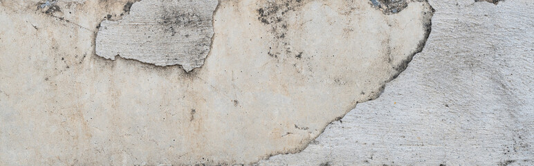 Wall concrete background. Cracked texture cement grey vintage wallpaper abstract grunge background