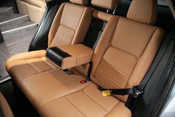 Back leather car seats