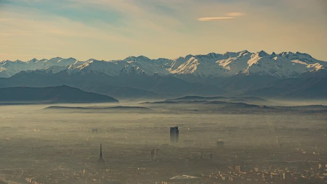 Aerial View Of The City Of Turin