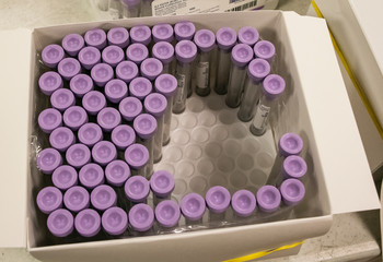 Purple Top Blood Collection Vacutainer