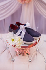 Shoes decorated as wedding gifts are a tradition in the Malay wedding in Malaysia.