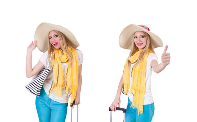 Young attractive woman ready for summer vacation