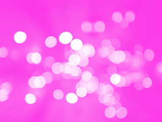 Beautiful pink bokeh light abstract background for design