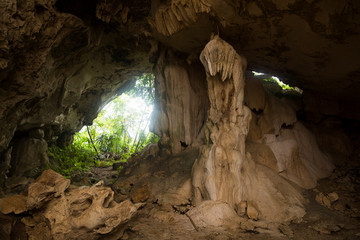 Limestone Caves in the jungle, Belize