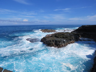 sea, coast, ocean, beach, water, landscape, blue, waves, wave, rock, nature, sky, coastline, rocks, island, summer, shore, travel, sand, cliff, seascape, bay, stone, surf, rocky