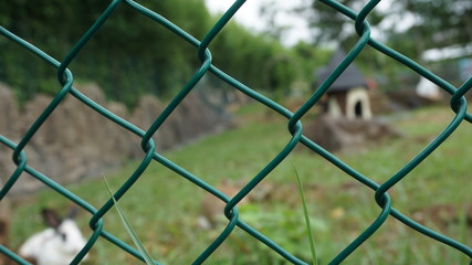 fence with barbed wire