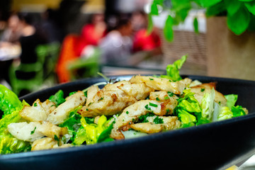 Ceasars Salat salad putenfleisch gesund healthy