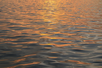 Colorful sunset on the sea