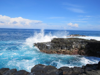 sea, ocean, coast, beach, waves, water, landscape, rocks, coastline, rock, wave, nature, blue, sky, cliff, island, shore, clouds, travel, surf, rocky, seascape, sand, stone, vacation