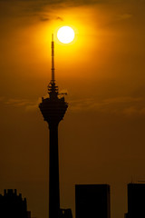 Fototapeta na wymiar The Kuala Lumpur Tower is a communications tower located in Kuala Lumpur, Malaysia.