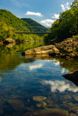 Fototapeta na wymiar Old New River Gorge Bridge, West Virginia