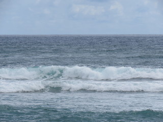 ocean, sea, wave, waves, water, surf, beach, blue, sky, nature, coast, spray, foam, summer, pacific, surfing, australia, breaking, power, storm, shore, danger, splash, sand, white