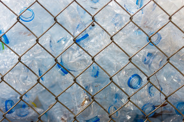 Used water bottles and keep in the trash