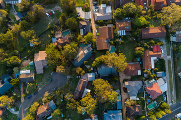 Sydney Housing from aerial view