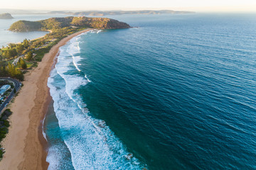 Coastal homes at Palm Beach shoreline, Sydney, Australia